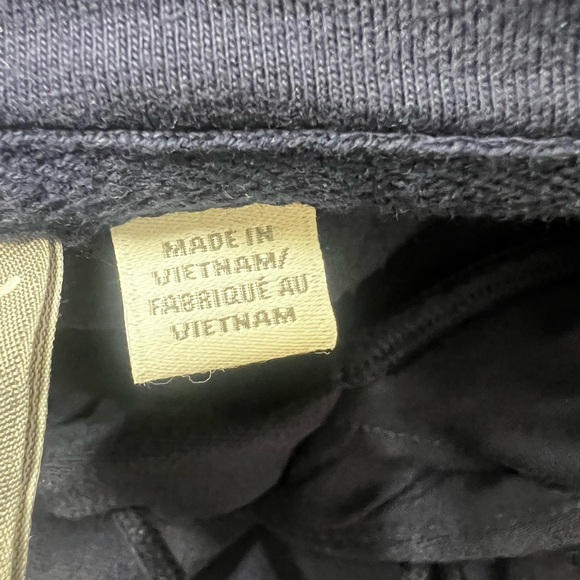 Puma SE Medium Navy Blue Embossed Pullover Hoodie Sweatshirt - Picture 10 of 13